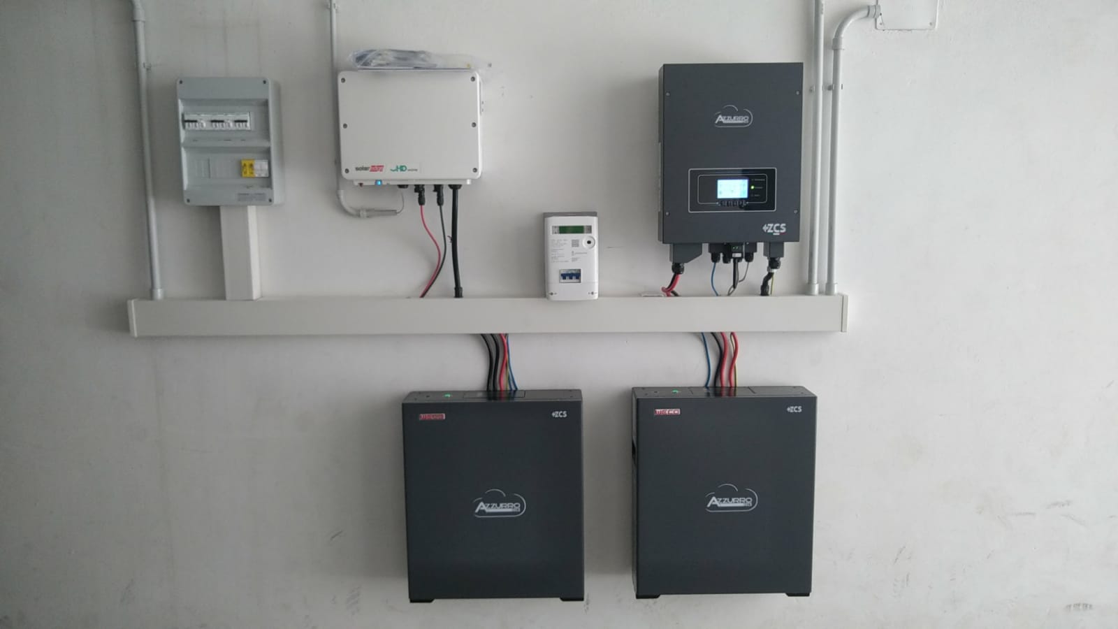 Impianto Montichiari - Brescia - 4,5 kWp inverter produzione + inverter accumulo 10 kWh